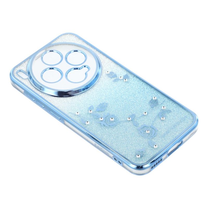 Hülle Vivo X300 Handyhülle Ringhalter Mit Blumen Und Strasssteinen