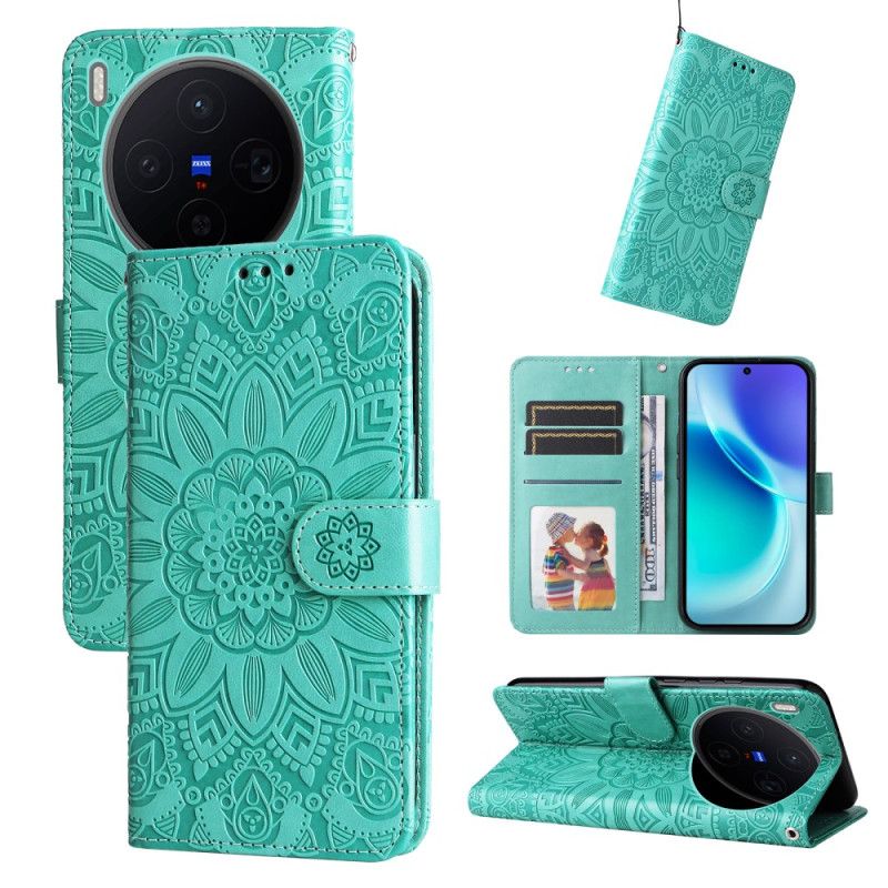 Lederhüllen Vivo X300 Handyhülle Mandala