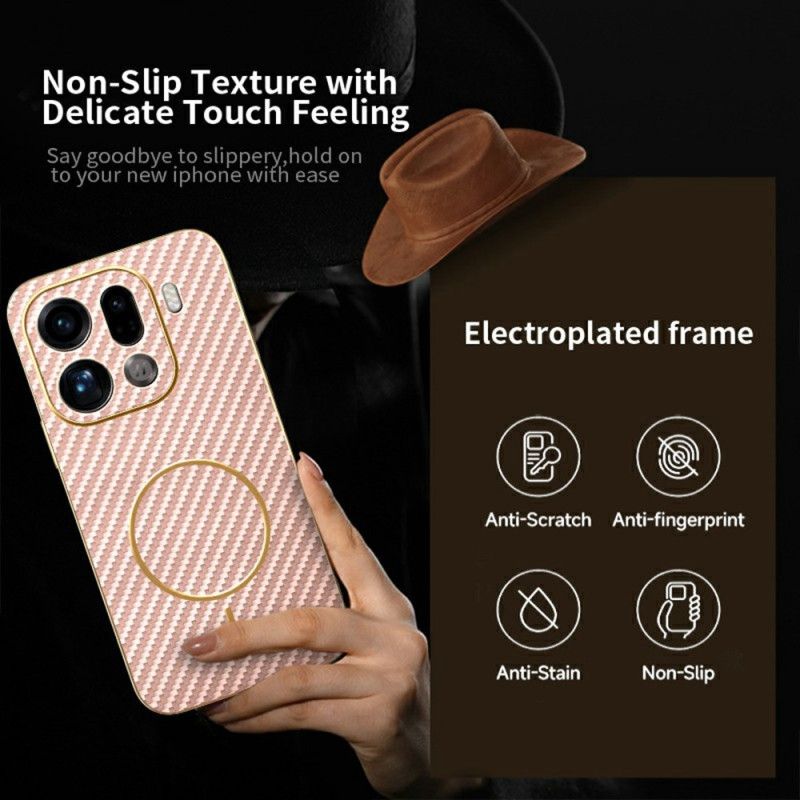 Hülle Für Oppo Find X9 Pro 5g Carbonfaser-struktur