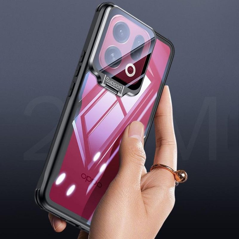 Hülle Für Oppo Find X9 Pro 5g Transparent Mit Ständer Und Kameraabdeckung