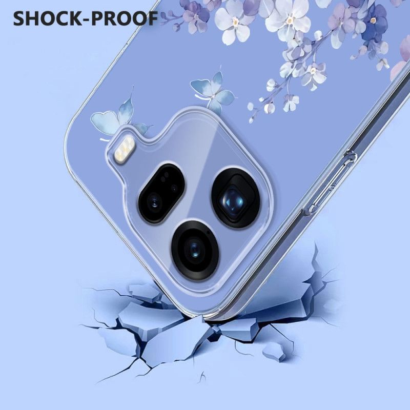 Hülle Oppo Find X9 Pro 5g Schmetterlinge Und Blumen