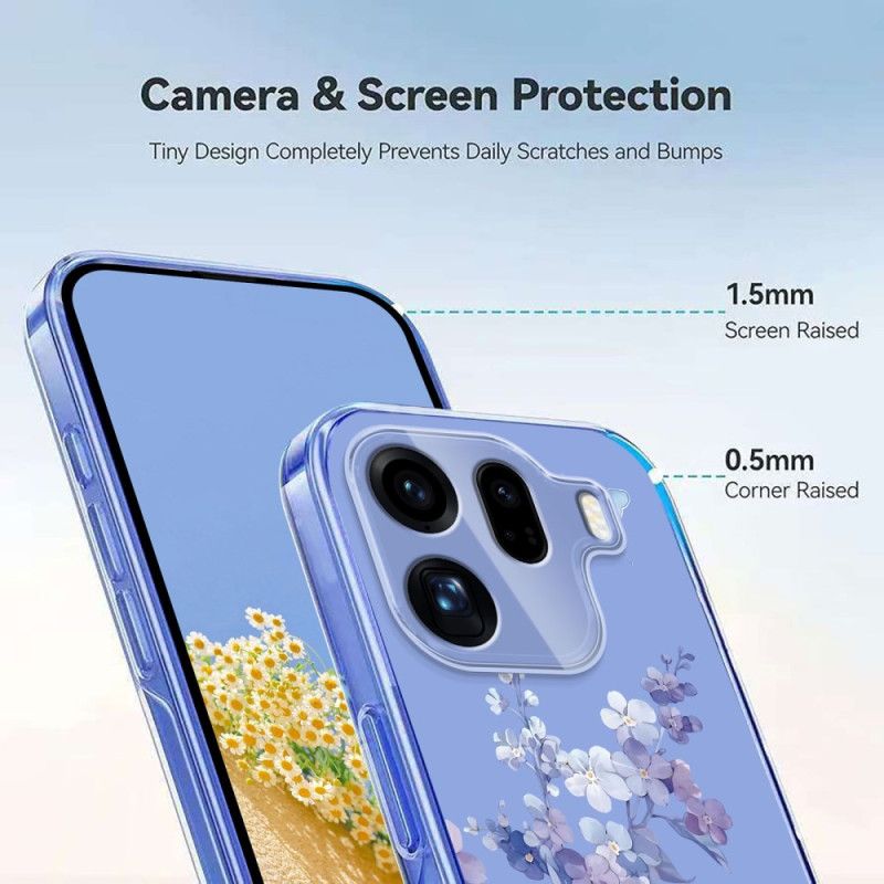 Hülle Oppo Find X9 Pro 5g Schmetterlinge Und Blumen