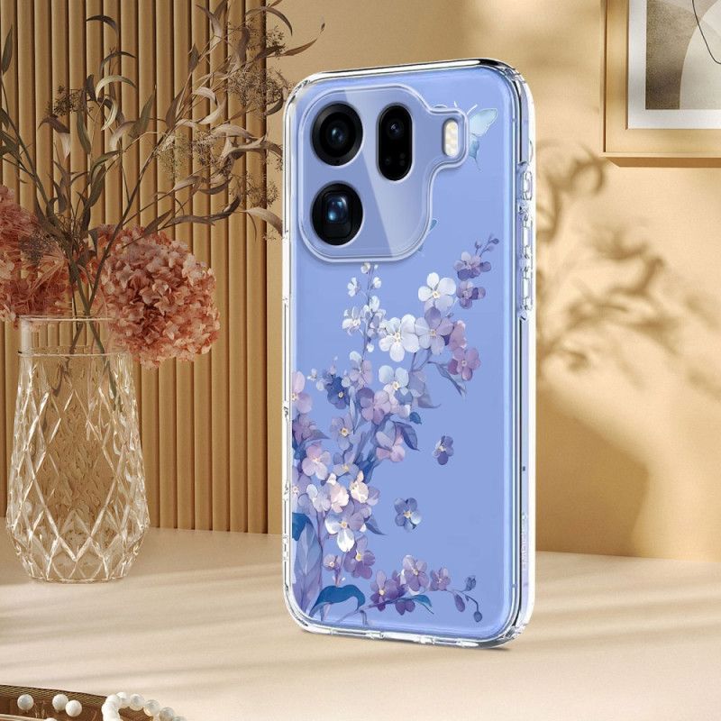Hülle Oppo Find X9 Pro 5g Schmetterlinge Und Blumen