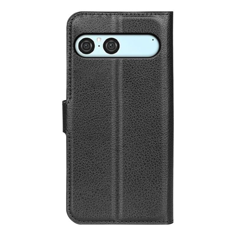 Lederhüllen Für Sony Xperia 10 Vii Kunstleder Litschi