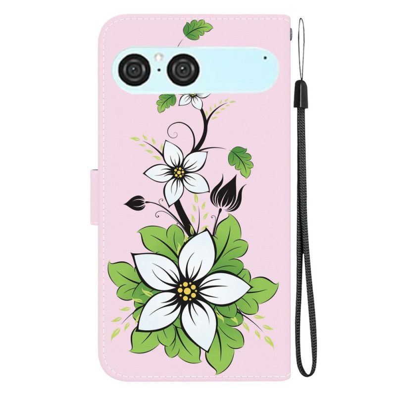 Lederhüllen Für Sony Xperia 10 Vii Lilienmuster