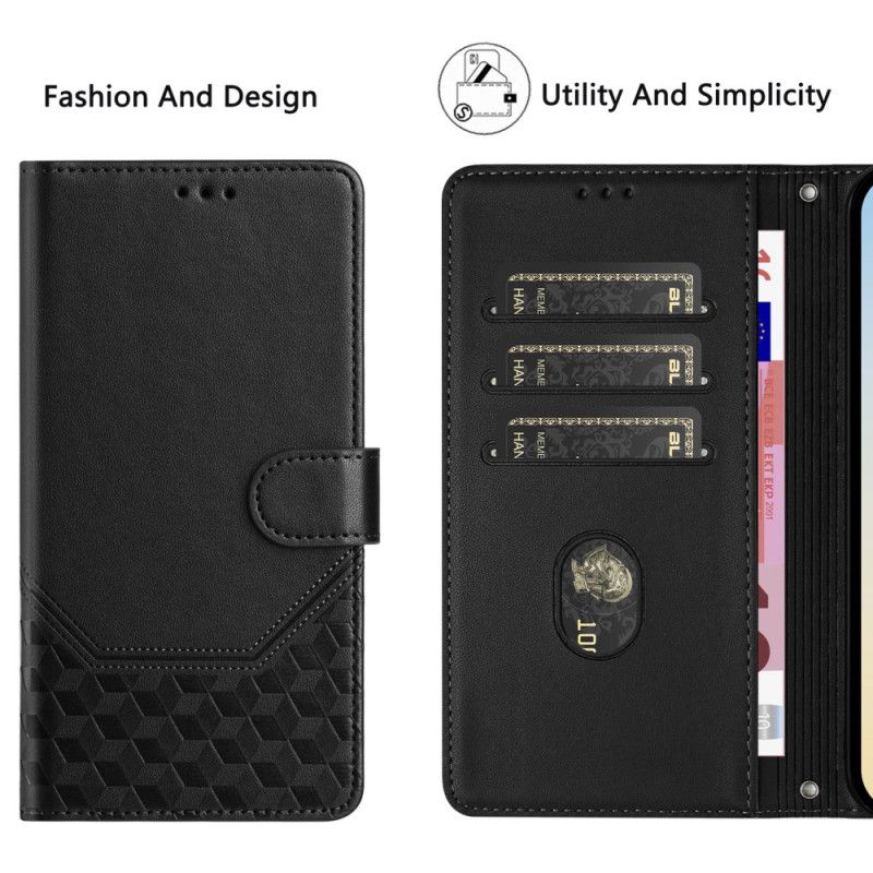 Lederhüllen Für Sony Xperia 10 Vii Wabenmuster