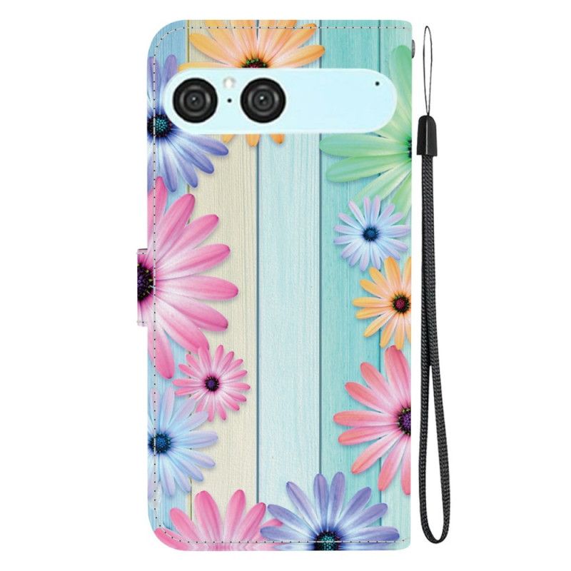Lederhüllen Sony Xperia 10 Vii Handyhülle Bunte Sonnenblumen