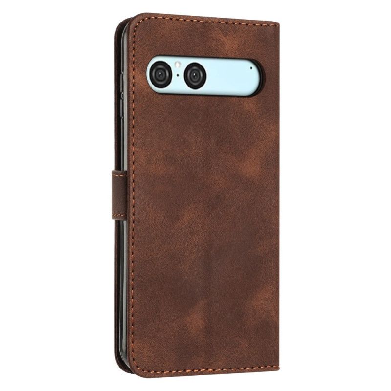 Lederhüllen Sony Xperia 10 Vii Handyhülle Geometrisches Design
