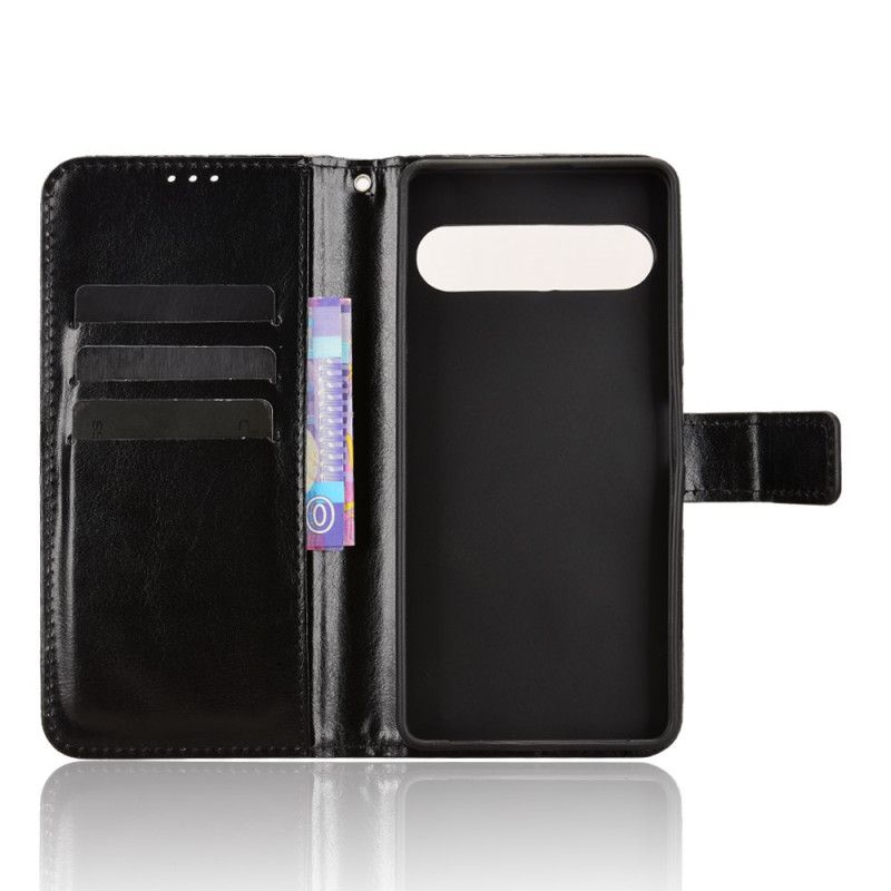 Lederhüllen Sony Xperia 10 Vii Handyhülle Glitzerndes Kunstleder