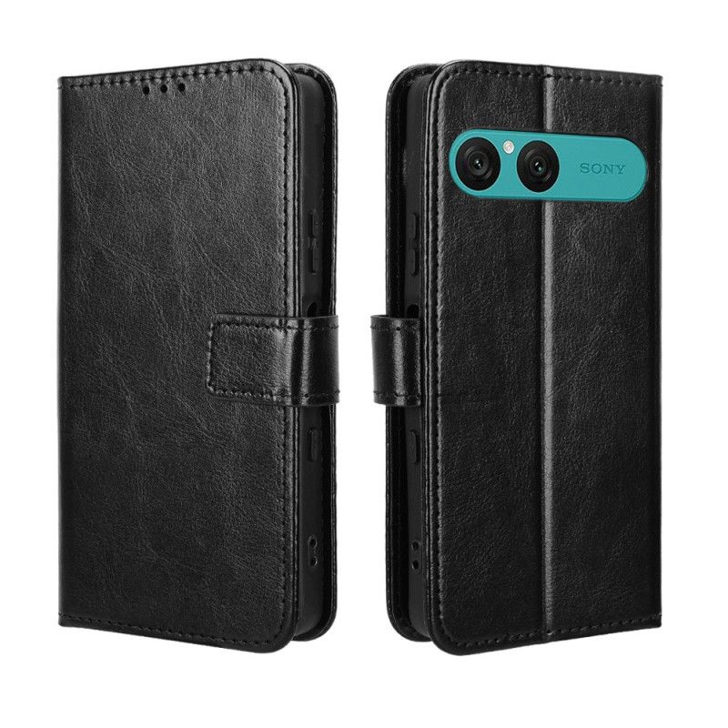 Lederhüllen Sony Xperia 10 Vii Handyhülle Glitzerndes Kunstleder