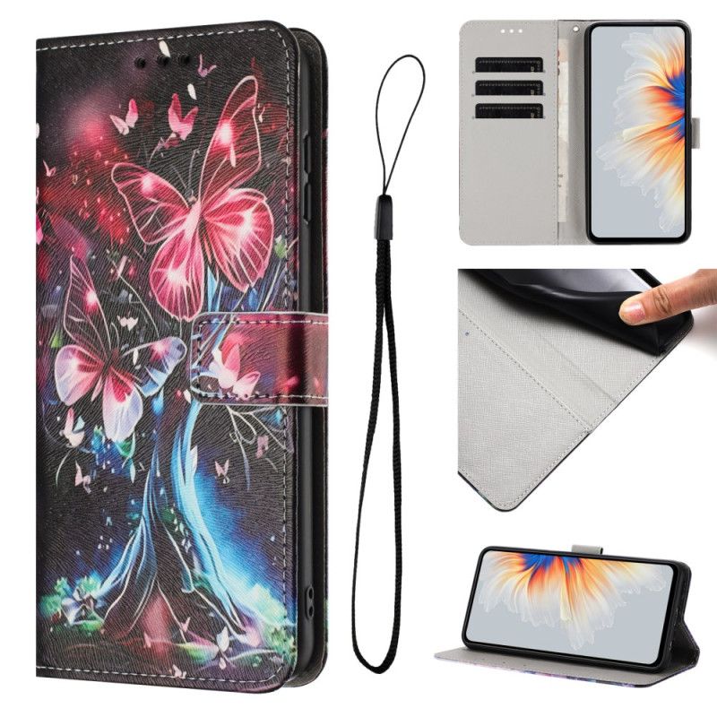 Lederhüllen Sony Xperia 10 Vii Handyhülle Libellenbaum