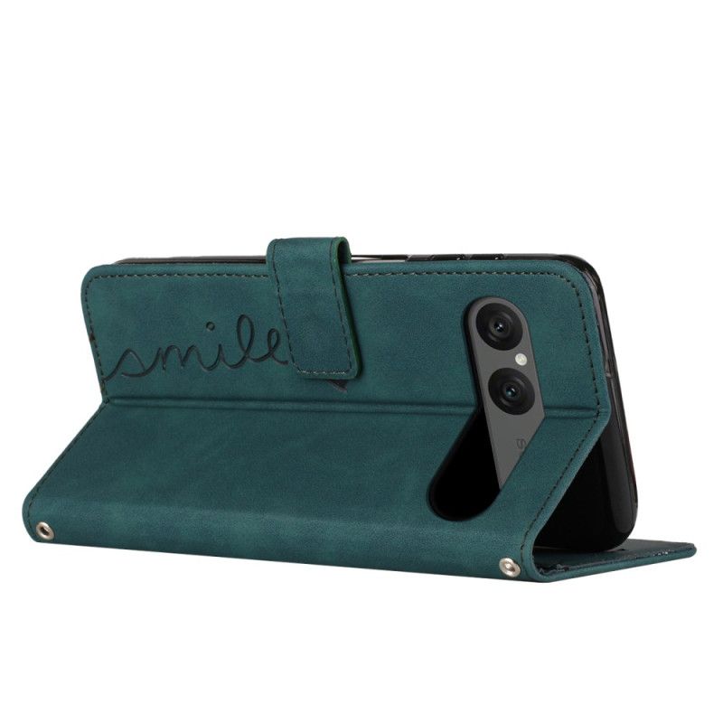 Lederhüllen Sony Xperia 10 Vii Handyhülle Smile