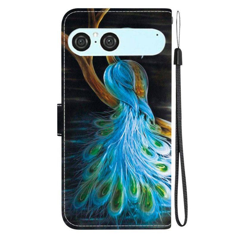 Lederhüllen Sony Xperia 10 Vii Pfau