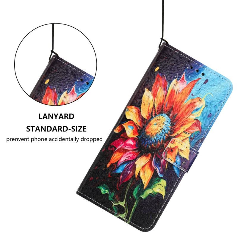 Lederhüllen Sony Xperia 10 Vii Sonnenblumen