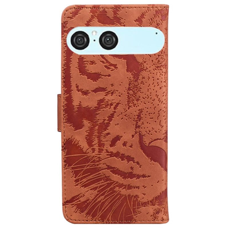 Lederhüllen Sony Xperia 10 Vii Tigerpfotenabdruck