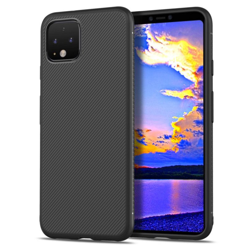 Hülle Für Google Pixel 4 Schwarz Twill Der Jazzserie