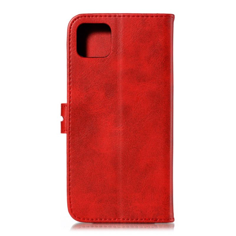 Lederhüllen Google Pixel 4 Rot Mini-Kätzchen