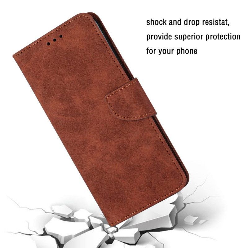Flip Case Für Xiaomi Redmi A1 Einfarbiges Schlüsselband