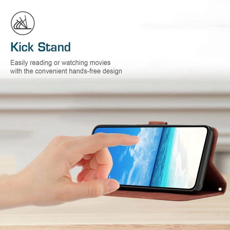 Flip Case Für Xiaomi Redmi A1 Lächle Mit Schlüsselband