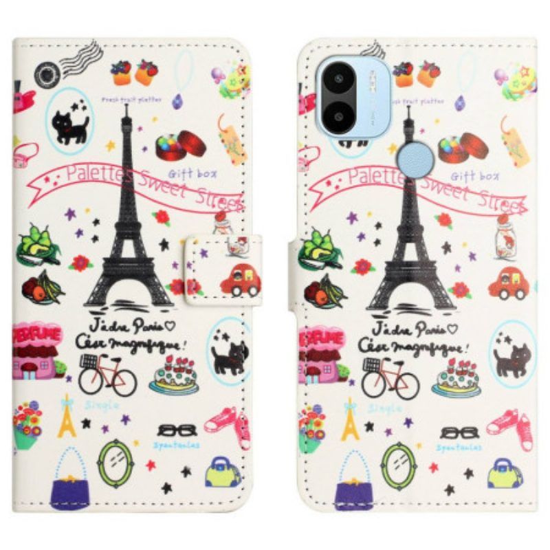Flip Case Für Xiaomi Redmi A1 Paris Feiert