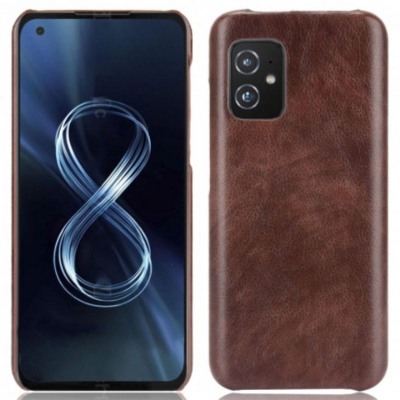 Hülle Asus Zenfone 8 Handyhülle Litschi-leder-effekt