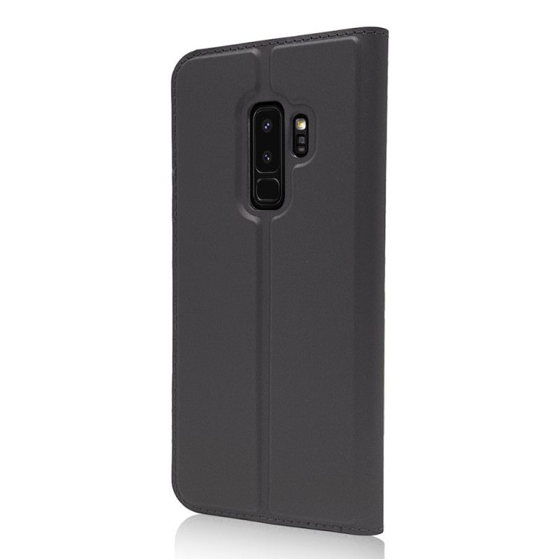 Flip Case Samsung Galaxy S9 Plus Integrierte Schließe Im Lederstil