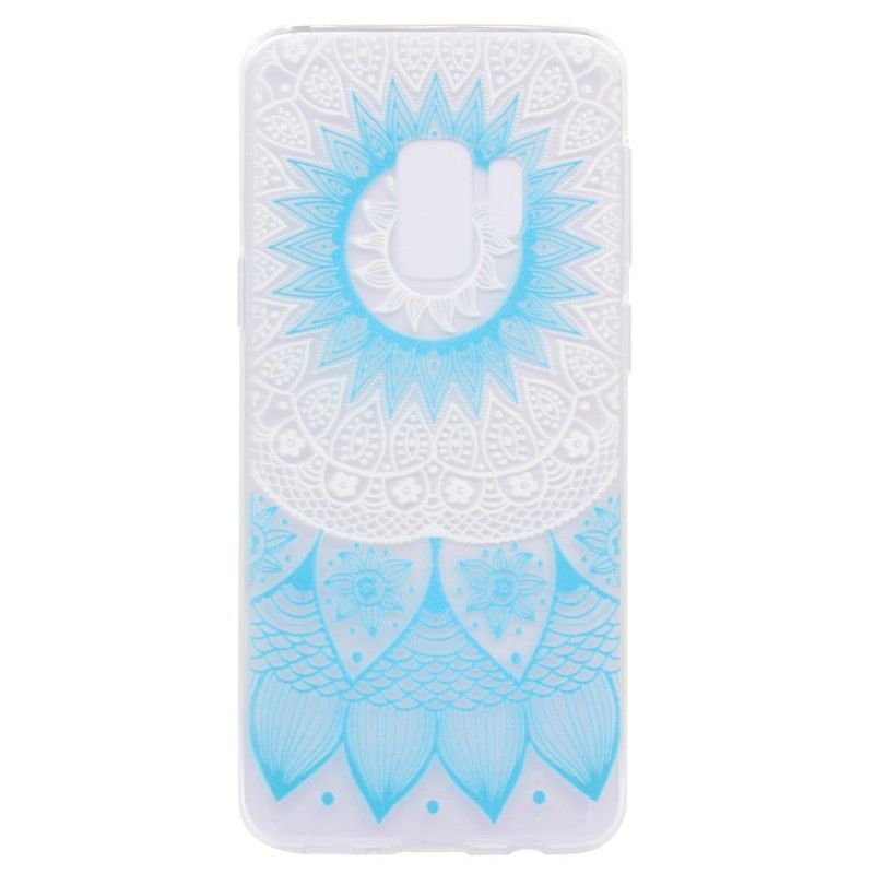 Hülle Samsung Galaxy S9 Plus Pink Transparentes Buntes Mandala