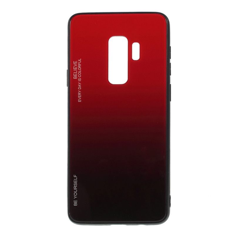 Hülle Samsung Galaxy S9 Plus Rot Verzinkte Farbe