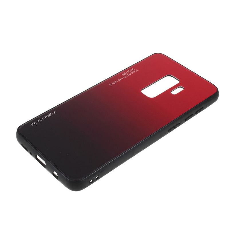 Hülle Samsung Galaxy S9 Plus Rot Verzinkte Farbe