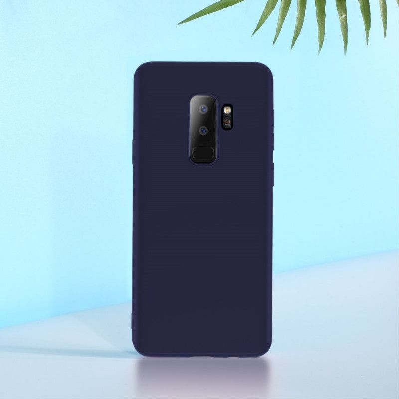 Hülle Samsung Galaxy S9 Plus Schwarz Flüssiges Silikon Auf X-Niveau