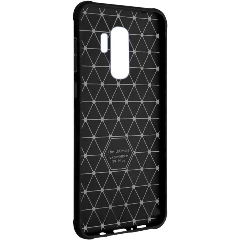 Hülle Samsung Galaxy S9 Plus Schwarz Imak-Kunstledernähte