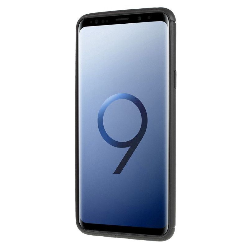 Hülle Samsung Galaxy S9 Plus Schwarz Magnetischer Stützring