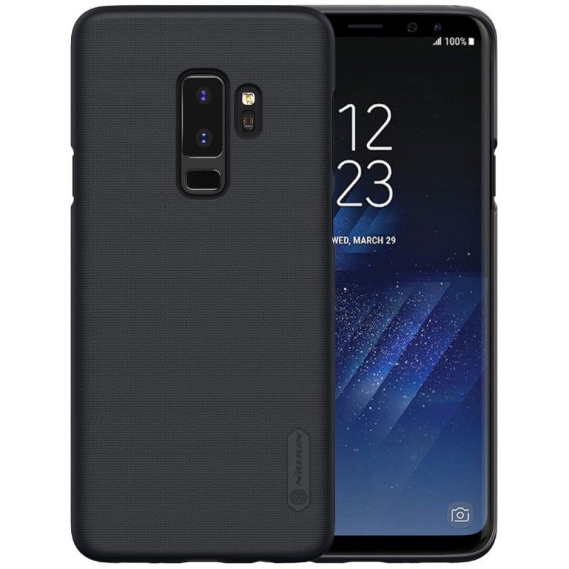 Hülle Samsung Galaxy S9 Plus Schwarz Starrer Gefrosteter Nillkin