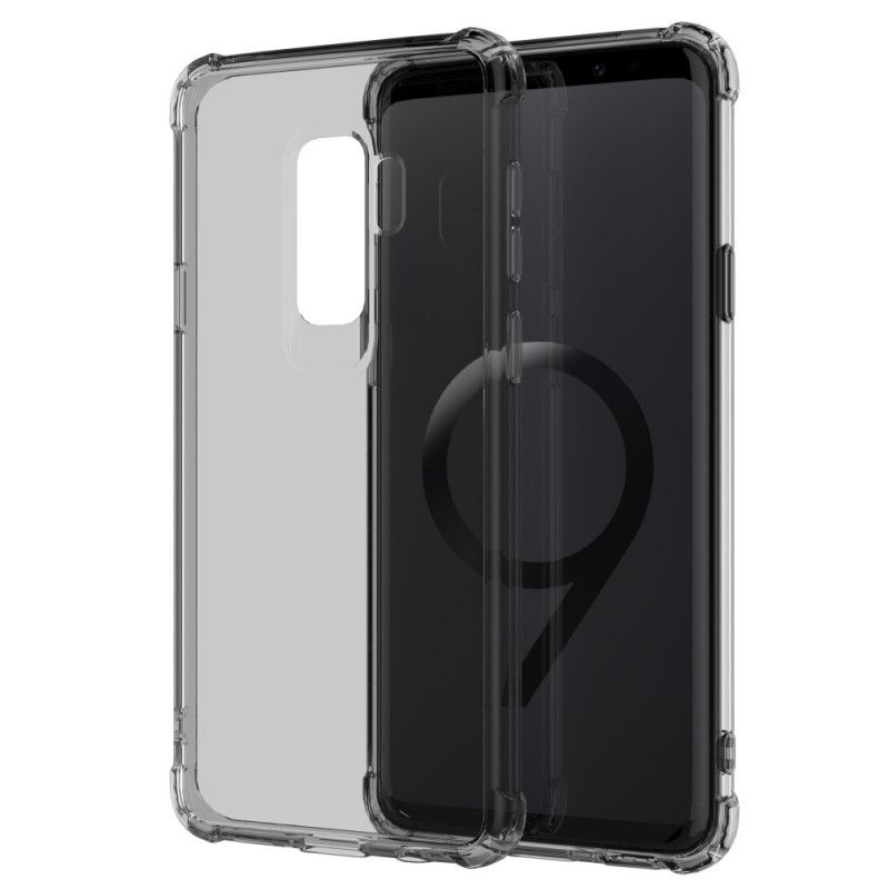 Hülle Samsung Galaxy S9 Plus Schwarz Transparente Leeu-Schutzkissen