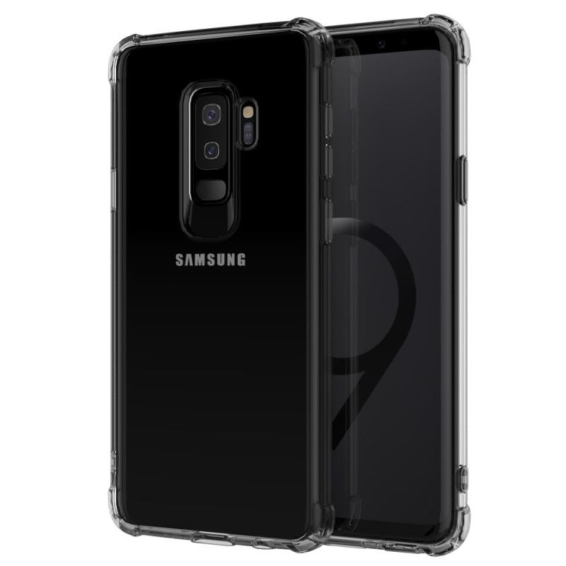 Hülle Samsung Galaxy S9 Plus Schwarz Transparente Leeu-Schutzkissen