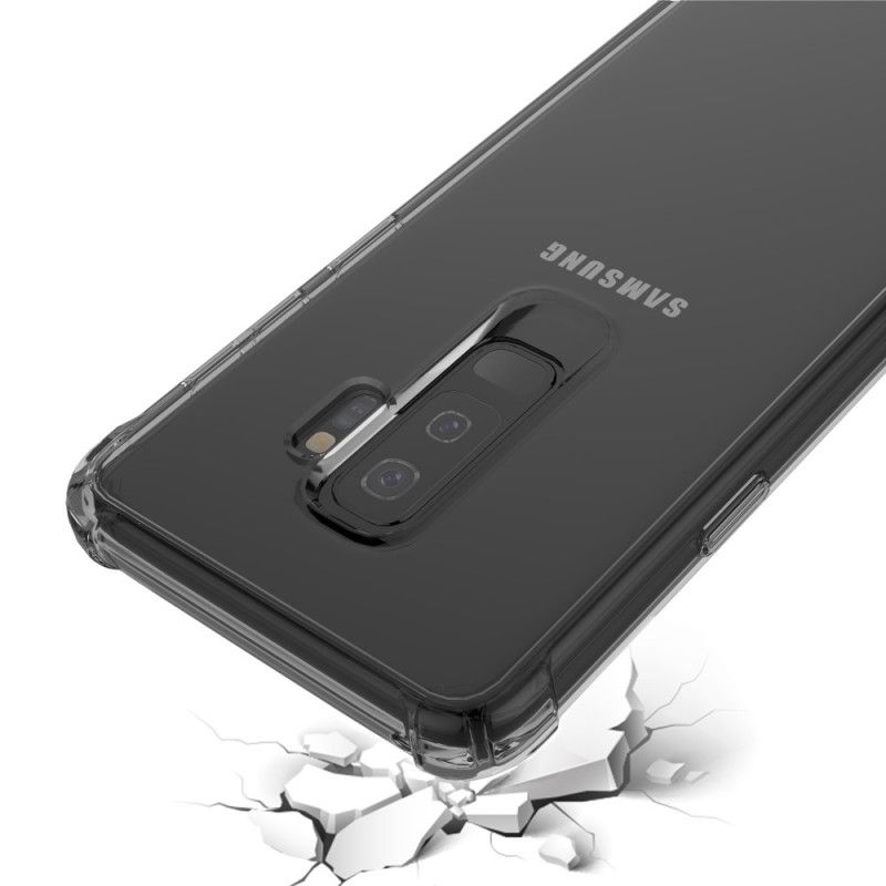 Hülle Samsung Galaxy S9 Plus Schwarz Transparente Leeu-Schutzkissen