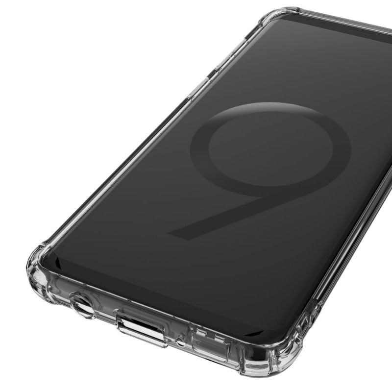 Hülle Samsung Galaxy S9 Plus Schwarz Transparente Leeu-Schutzkissen