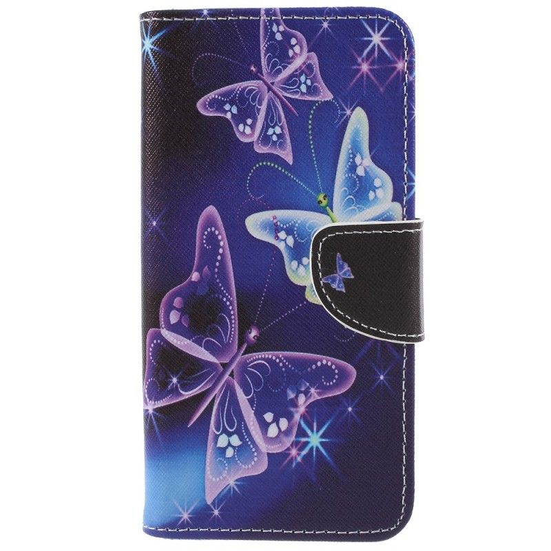 Lederhüllen Für Samsung Galaxy S9 Plus Schmetterlinge