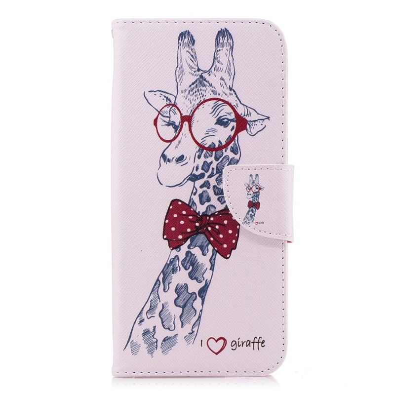 Lederhüllen Samsung Galaxy S9 Plus Handyhülle Nerd-Giraffe