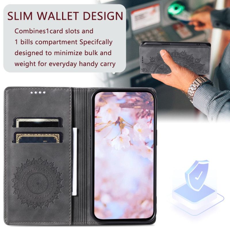 Flip Case Für Samsung Galaxy A17 4g / 5g Mandala-wildlederoptik