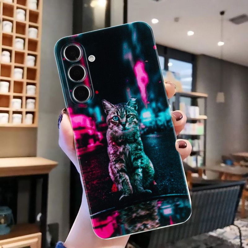 Hülle Für Samsung Galaxy A17 4g / 5g Katze Mit Ampel