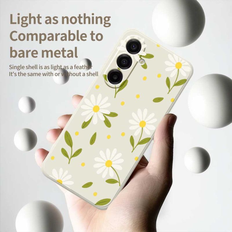 Hülle Für Samsung Galaxy A17 4g / 5g Weiße Blumen