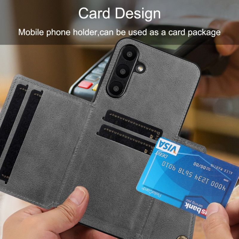 Hülle Samsung Galaxy A17 4g / 5g Handyhülle Kartenhalter In Lederoptik