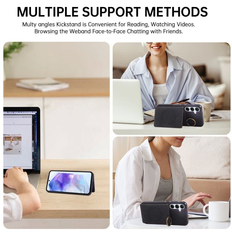 Hülle Samsung Galaxy A17 4g / 5g Handyhülle Kartenhalter Und Ring