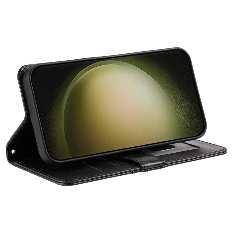 Lederhüllen Samsung Galaxy A17 4g / 5g Handyhülle 6 Kartenfächer Und Lanyard