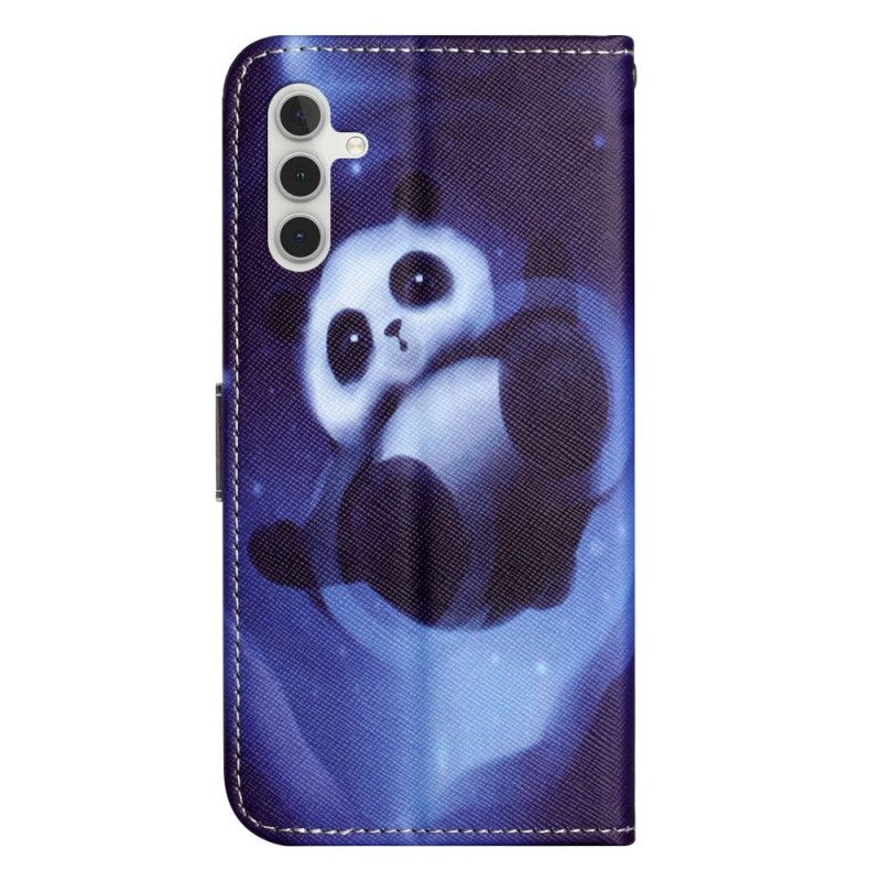 Lederhüllen Samsung Galaxy A17 4g / 5g Panda-weltraum
