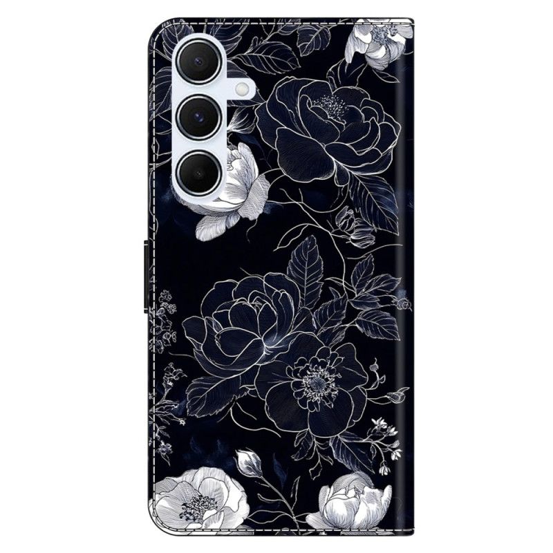 Lederhüllen Samsung Galaxy A17 4g / 5g Vintage-blumen