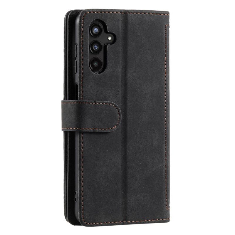 Lederhüllen Samsung Galaxy A17 4g / 5g Vintage-geldbörse Mit 9 Kartenfächern