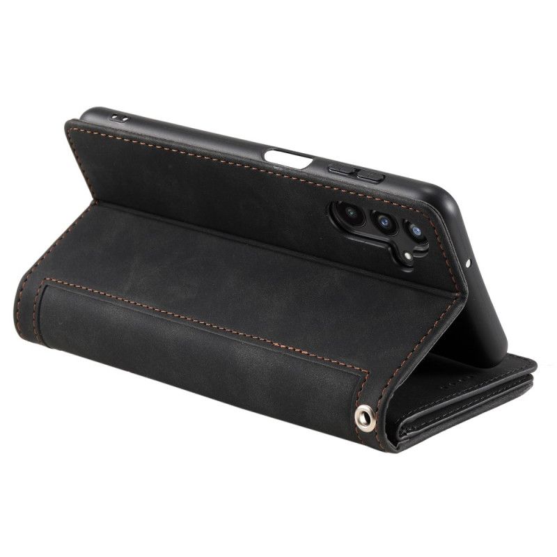 Lederhüllen Samsung Galaxy A17 4g / 5g Vintage-geldbörse Mit 9 Kartenfächern