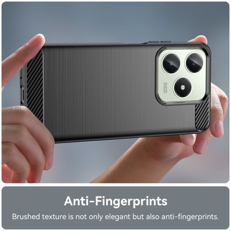 Hülle Realme Note 60 Gebürstete Kohlefaser